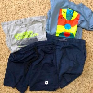 4-pack: 2 t-shirts and 2 pairs of shorts